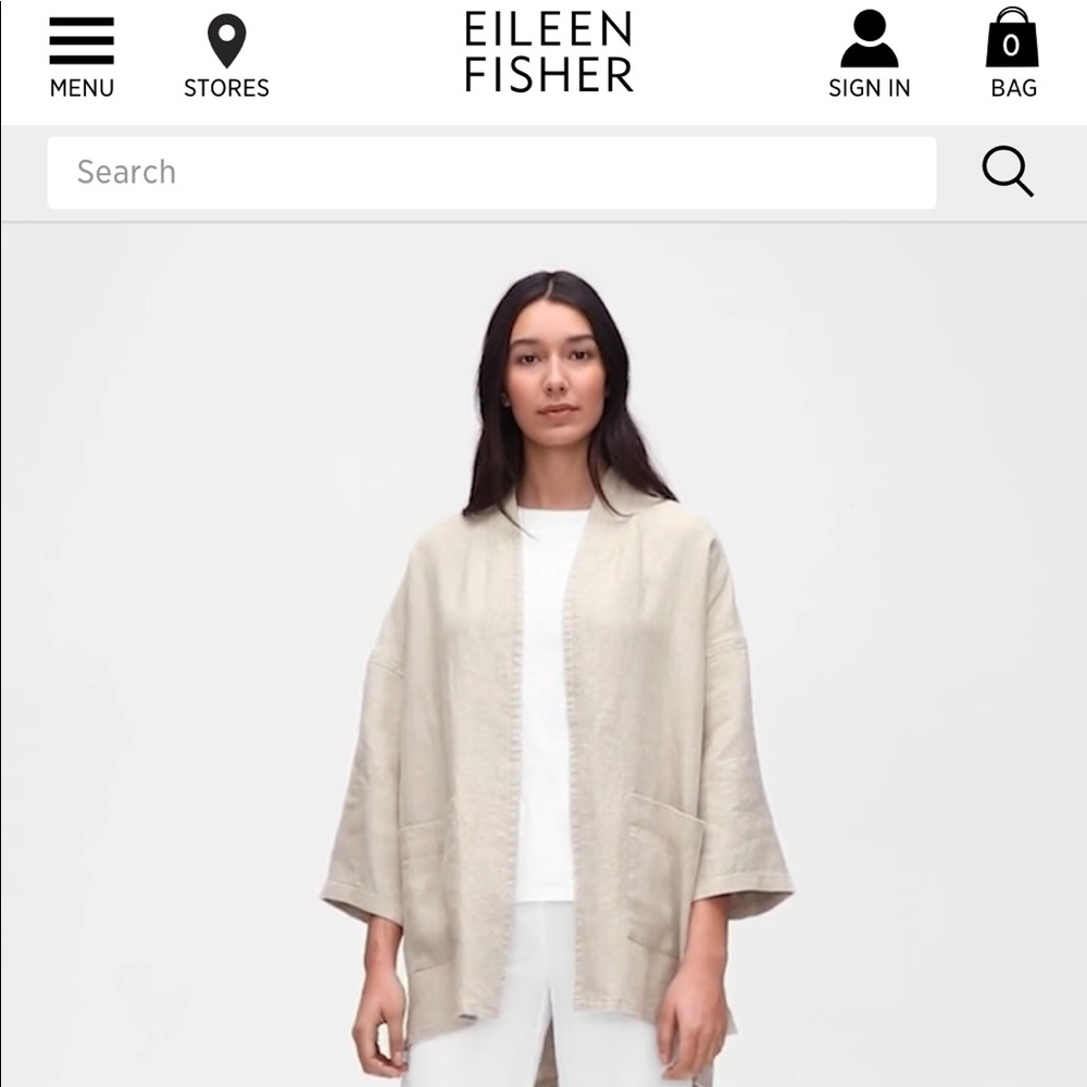 Eileen Fisher Organic Linen jacket